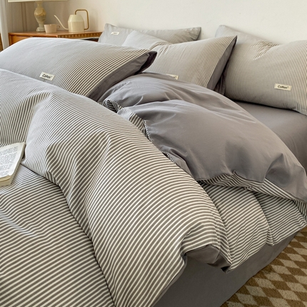 91家纺网 家纺一手货源 找家纺 涵宸家纺 2024新款40支全棉赛迪印花款四件套 马丁