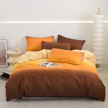 启优家纺 2024新款全棉13070四件套 秘境-桔
