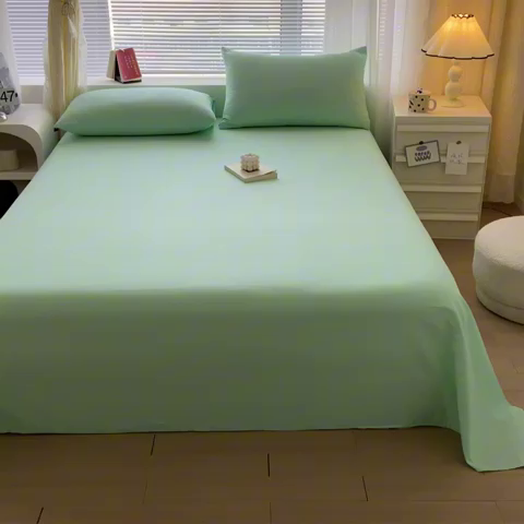 91家纺网 家纺一手货源 找家纺 涵宸家纺 2024新款40支全棉米兰系列-单床单 床单-小森林