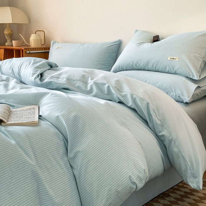 91家纺网 家纺一手货源 找家纺 涵宸家纺 2024新款40支全棉赛迪印花款四件套 伊凡-兰