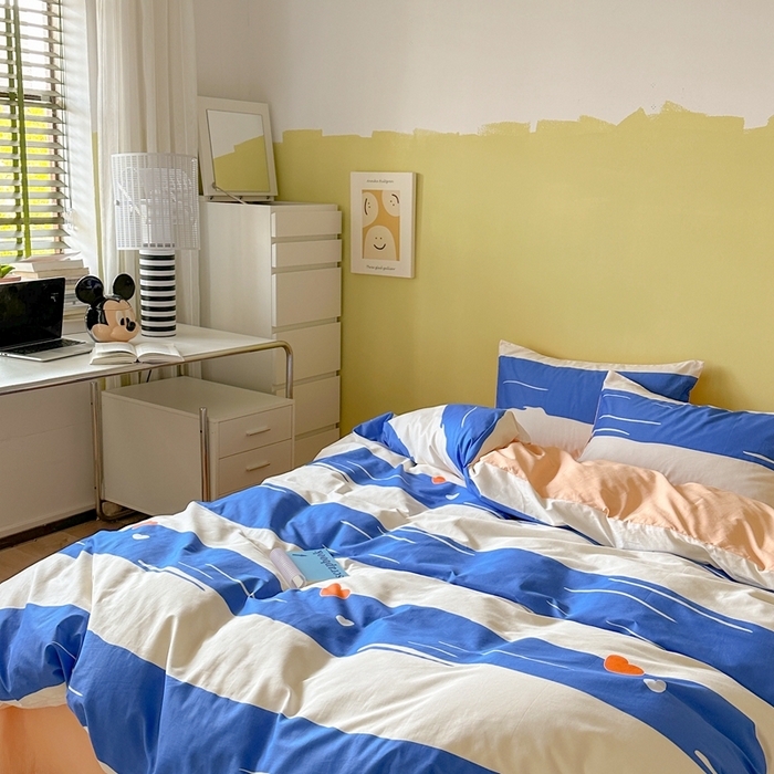 91家纺网 家纺一手货源 找家纺 时年家纺 2024新款 热爱生活·全棉系列第四期（充值会员优惠5元） 心动-蓝