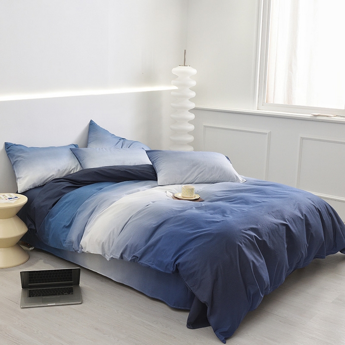 91家纺网 家纺一手货源 找家纺 启优家纺 2024新款全棉13070四件套 密境-黑