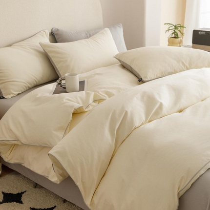 91家纺网 家纺一手货源 找家纺 （总）涵宸家纺 2024新款40支全棉希腊麻绳款四件套