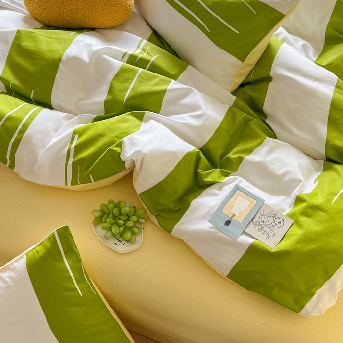 91家纺网 家纺一手货源 找家纺 时年家纺 2024新款 热爱生活·全棉系列第四期（充值会员优惠5元） 心动-绿