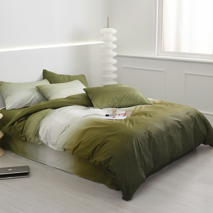 91家纺网 家纺一手货源 找家纺 启优家纺 2024新款全棉13070四件套 秘境-绿