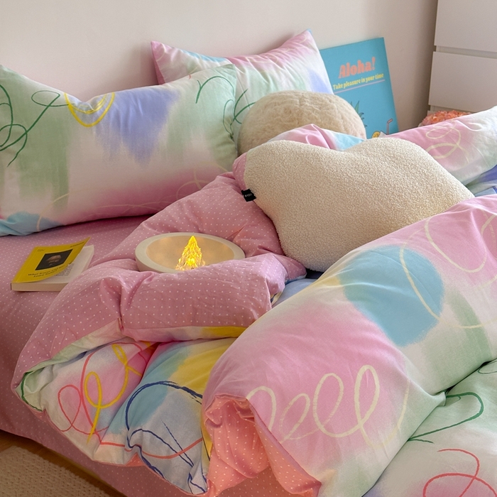 91家纺网 家纺一手货源 找家纺 时年家纺 2024新款 热爱生活·全棉系列第四期（充值会员优惠5元） 多彩