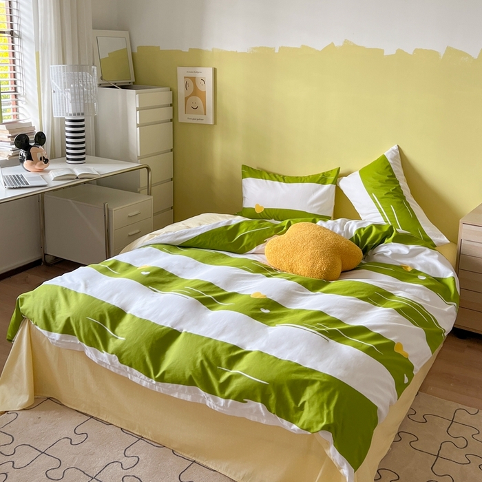 91家纺网 家纺一手货源 找家纺 时年家纺 2024新款 热爱生活·全棉系列第四期（充值会员优惠5元） 心动-绿