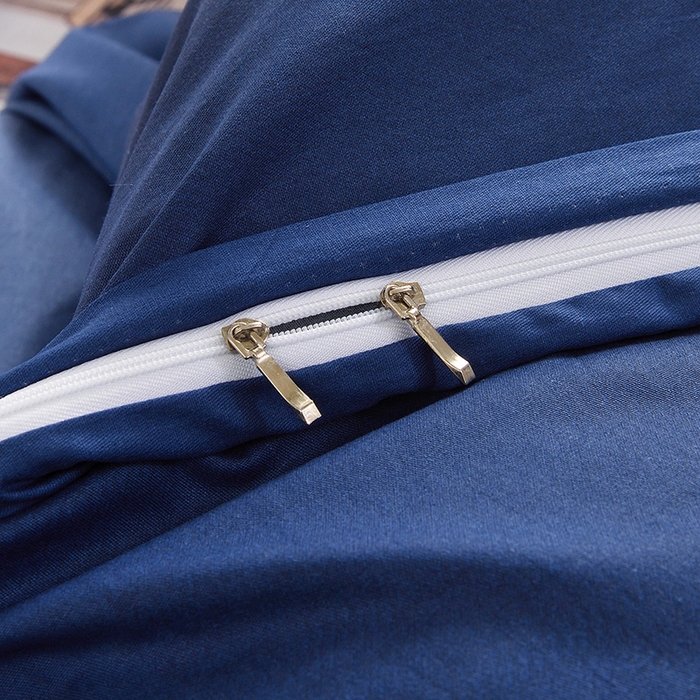 91家纺网 家纺一手货源 找家纺 启优家纺 2024新款全棉13070四件套 密境-黑