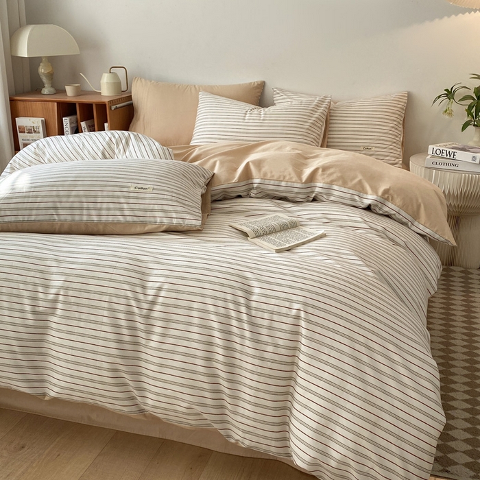 91家纺网 家纺一手货源 找家纺 涵宸家纺 2024新款40支全棉赛迪印花款四件套 威廉