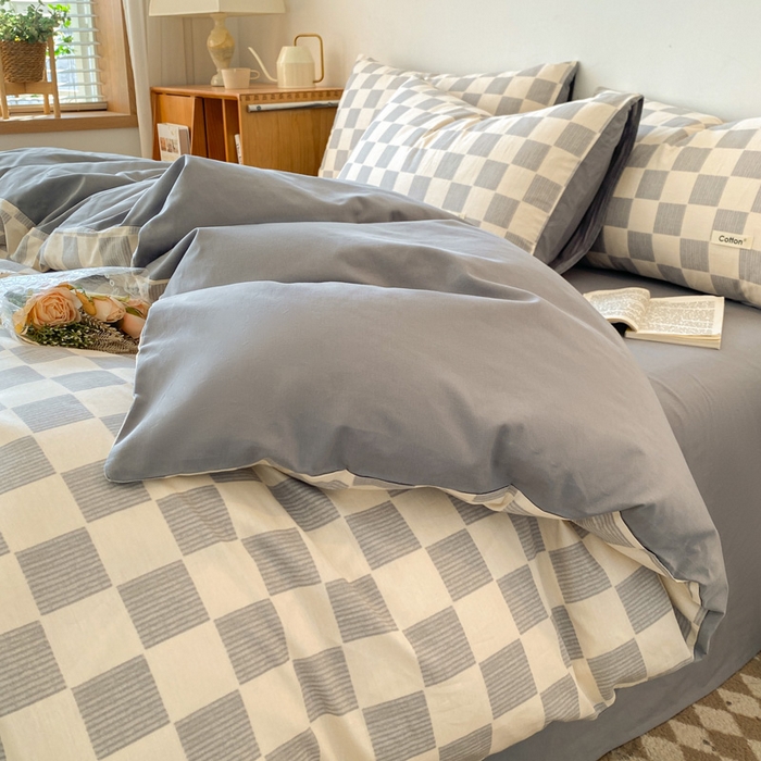 91家纺网 家纺一手货源 找家纺 涵宸家纺 2024新款40支全棉赛迪印花款四件套 科林