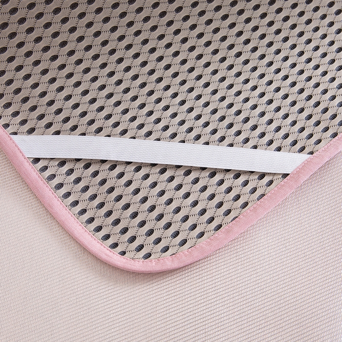 91家纺网 家纺一手货源 找家纺 小芽家居 2024新品贴布绣凉席 小熊（冰粉）