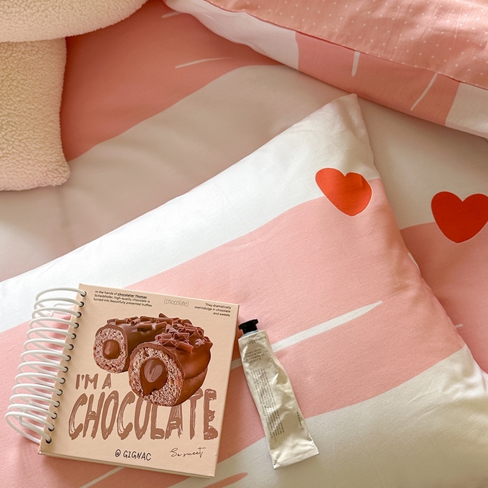 91家纺网 家纺一手货源 找家纺 时年家纺 2024新款 热爱生活·全棉系列第四期（充值会员优惠5元） 心动-粉