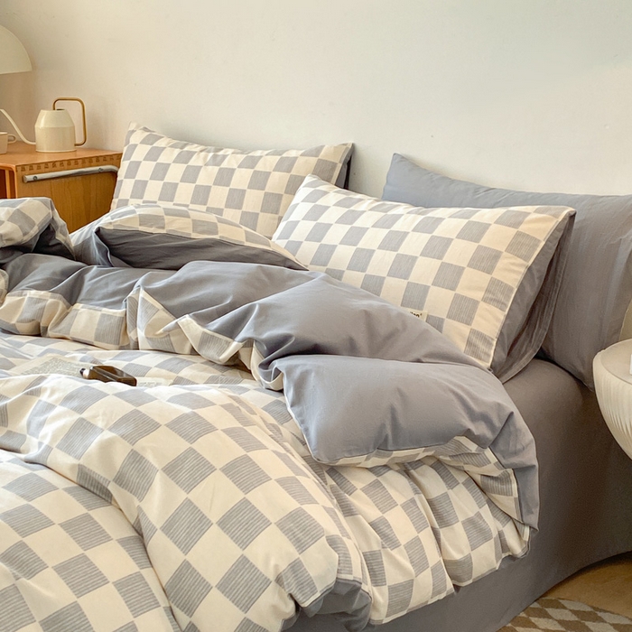 91家纺网 家纺一手货源 找家纺 涵宸家纺 2024新款40支全棉赛迪印花款四件套 科林