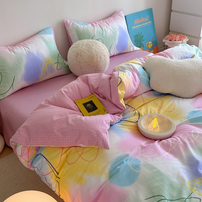 91家纺网 家纺一手货源 找家纺 时年家纺 2024新款 热爱生活·全棉系列第四期（充值会员优惠5元） 多彩