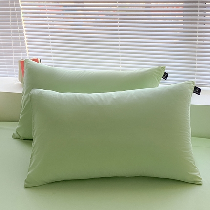 91家纺网 家纺一手货源 找家纺 涵宸家纺 2024新款40支全棉米兰系列-单枕套 枕套-果绿