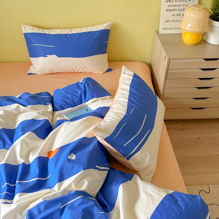 91家纺网 家纺一手货源 找家纺 时年家纺 2024新款 热爱生活·全棉系列第四期（充值会员优惠5元） 心动-蓝