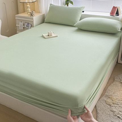 91家纺网 家纺一手货源 找家纺 （总）涵宸家纺 2024新款40支全棉米兰系列-单床笠