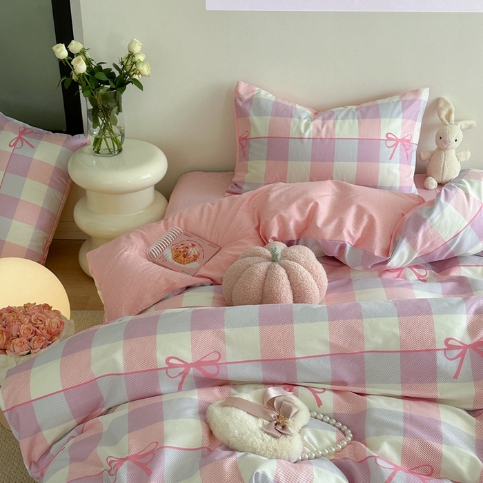 91家纺网 家纺一手货源 找家纺 时年家纺 2024新款 热爱生活·全棉系列第四期（充值会员优惠5元） 蝴蝶结