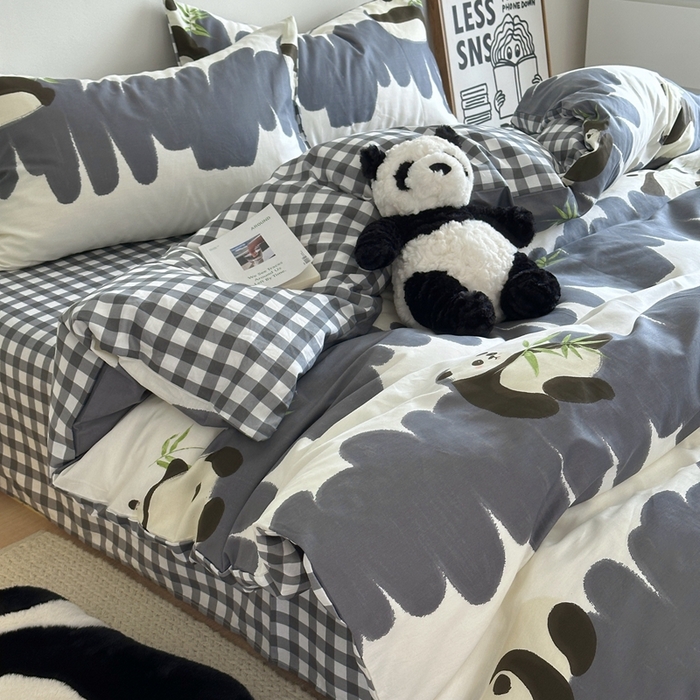 91家纺网 家纺一手货源 找家纺 时年家纺 2024新款 热爱生活·全棉系列第四期（充值会员优惠5元） 熊猫小胖