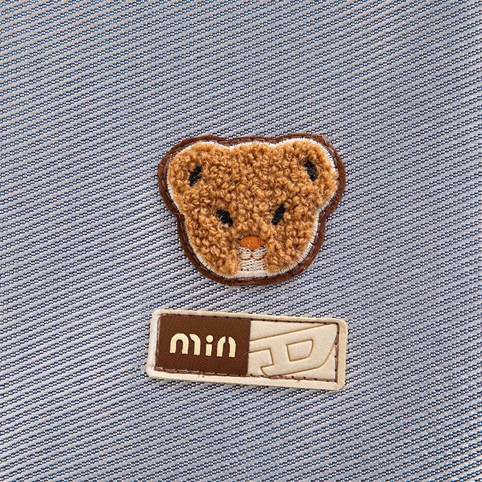 91家纺网 家纺一手货源 找家纺 小芽家居 2024新品贴布绣凉席 小熊（银灰）