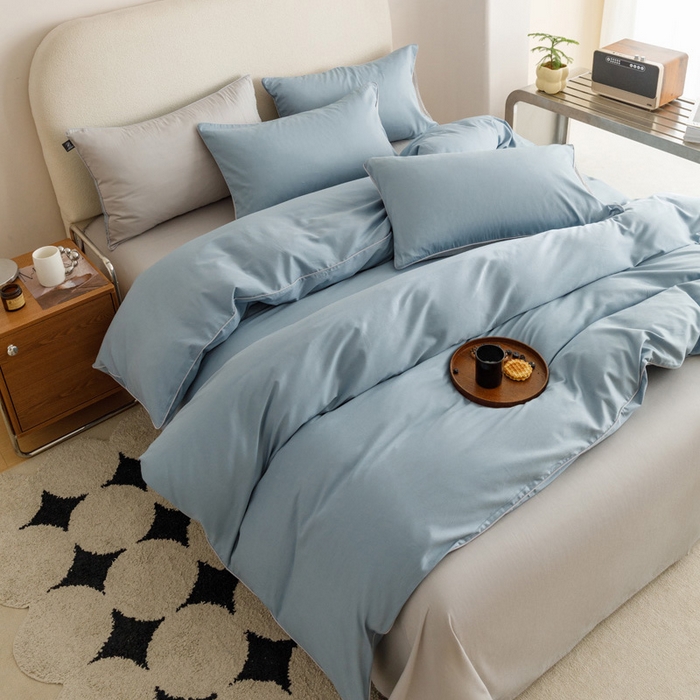 91家纺网 家纺一手货源 找家纺 （总）涵宸家纺 2024新款40支全棉希腊麻绳款四件套