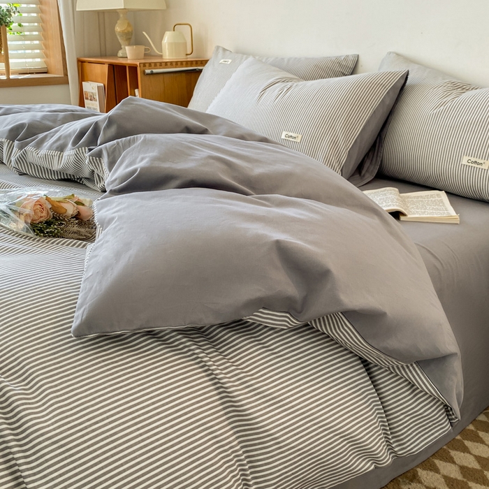 91家纺网 家纺一手货源 找家纺 涵宸家纺 2024新款40支全棉赛迪印花款四件套 马丁