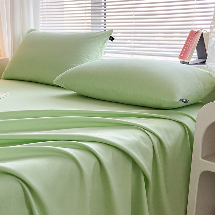 91家纺网 家纺一手货源 找家纺 涵宸家纺 2024新款40支全棉米兰系列-单枕套 枕套-果绿