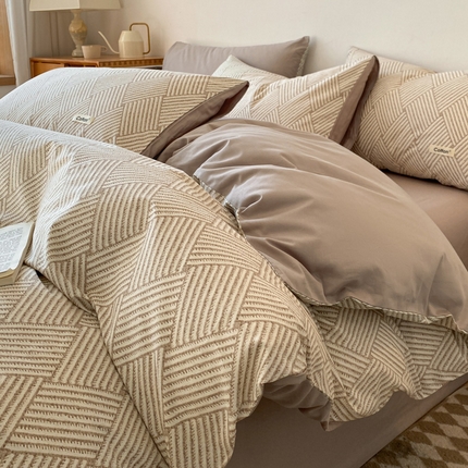 91家纺网 家纺一手货源 找家纺 （总）涵宸家纺 2024新款40支全棉赛迪印花款四件套