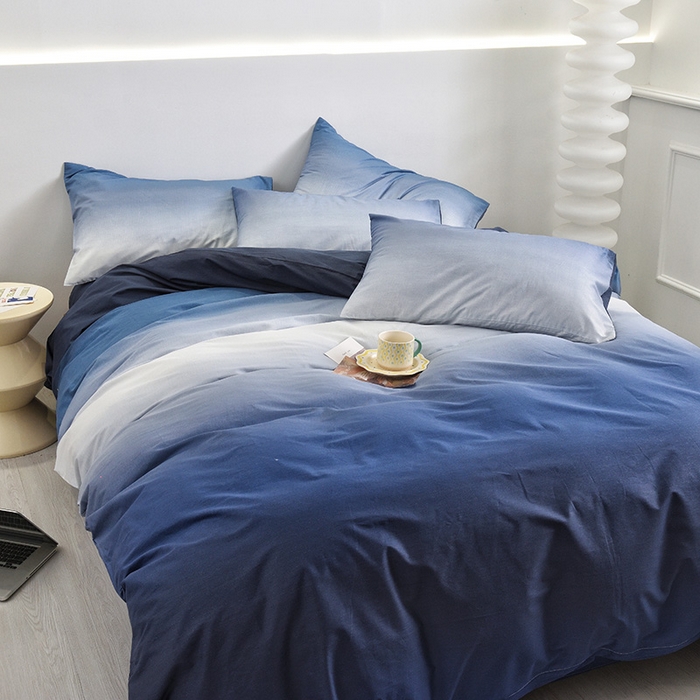 91家纺网 家纺一手货源 找家纺 启优家纺 2024新款全棉13070四件套 密境-黑