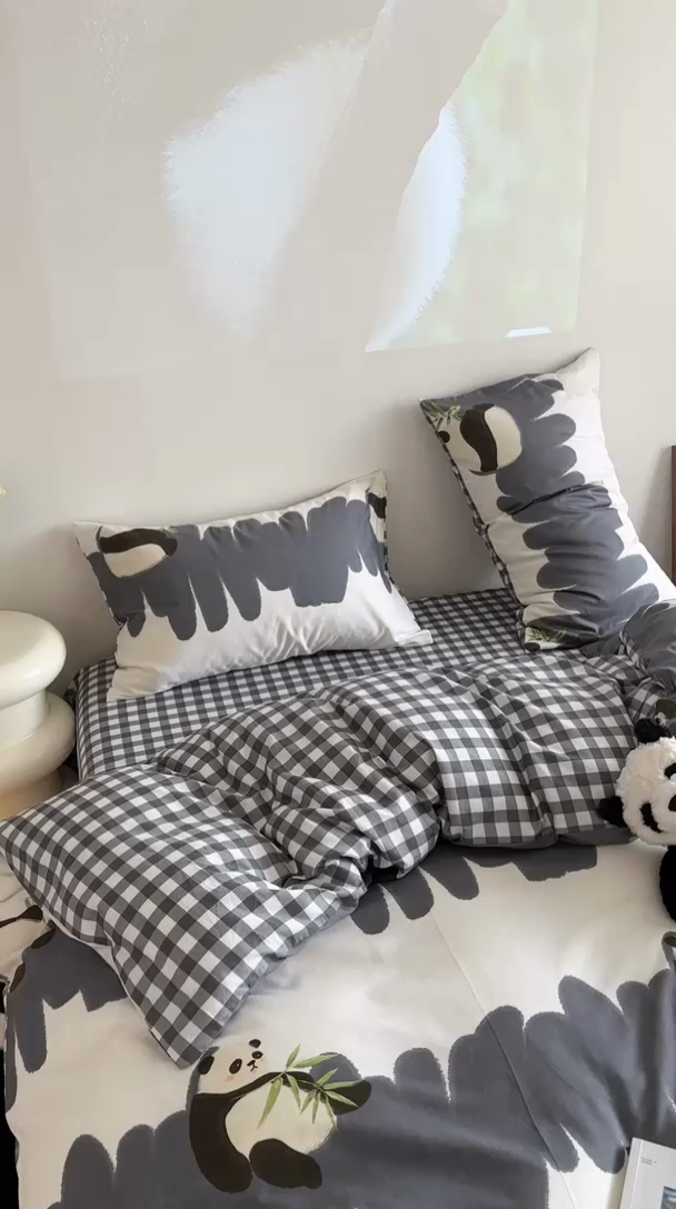 91家纺网 家纺一手货源 找家纺 时年家纺 2024新款 热爱生活·全棉系列第四期（充值会员优惠5元） 熊猫小胖