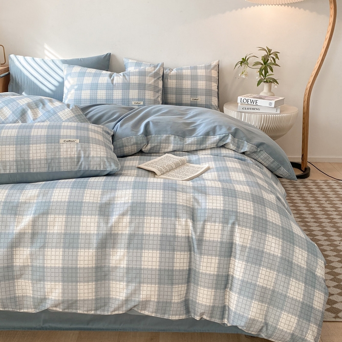 91家纺网 家纺一手货源 找家纺 涵宸家纺 2024新款40支全棉赛迪印花款四件套 凯利