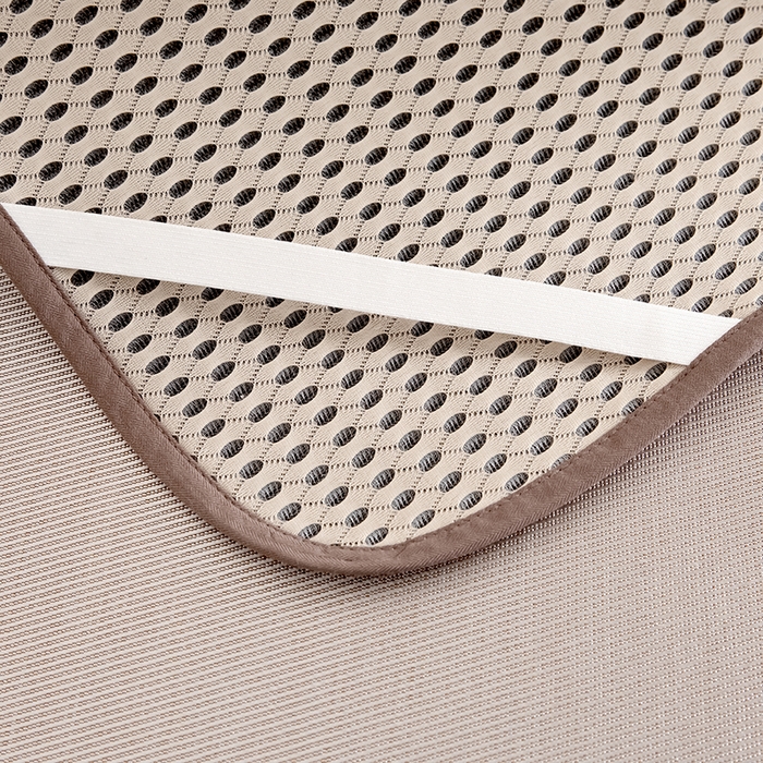 91家纺网 家纺一手货源 找家纺 小芽家居 2024新品贴布绣凉席 小熊（香槟）