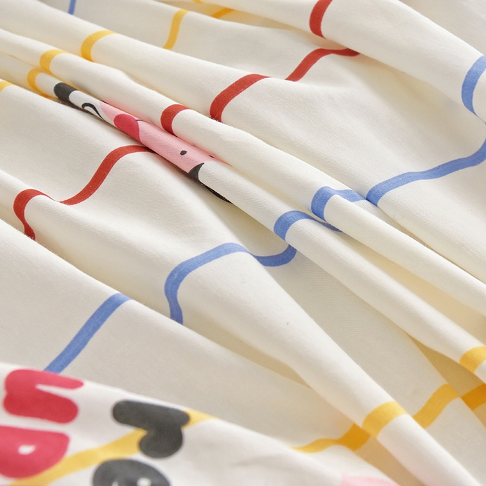 91家纺网 家纺一手货源 找家纺 启优家纺 2024新款全棉13070四件套 法豆