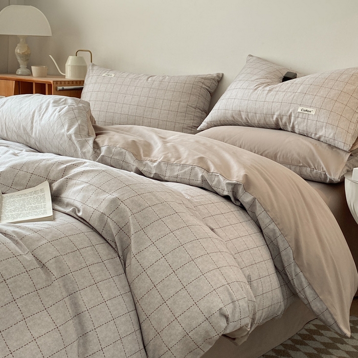 91家纺网 家纺一手货源 找家纺 涵宸家纺 2024新款40支全棉赛迪印花款四件套 马利