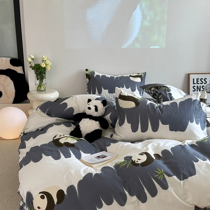 91家纺网 家纺一手货源 找家纺 时年家纺 2024新款 热爱生活·全棉系列第四期（充值会员优惠5元） 熊猫小胖