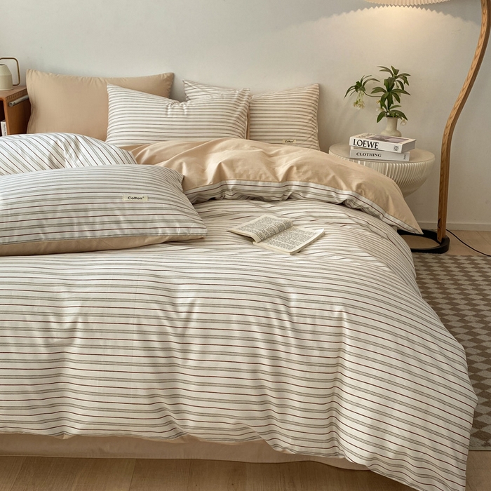 91家纺网 家纺一手货源 找家纺 涵宸家纺 2024新款40支全棉赛迪印花款四件套 威廉