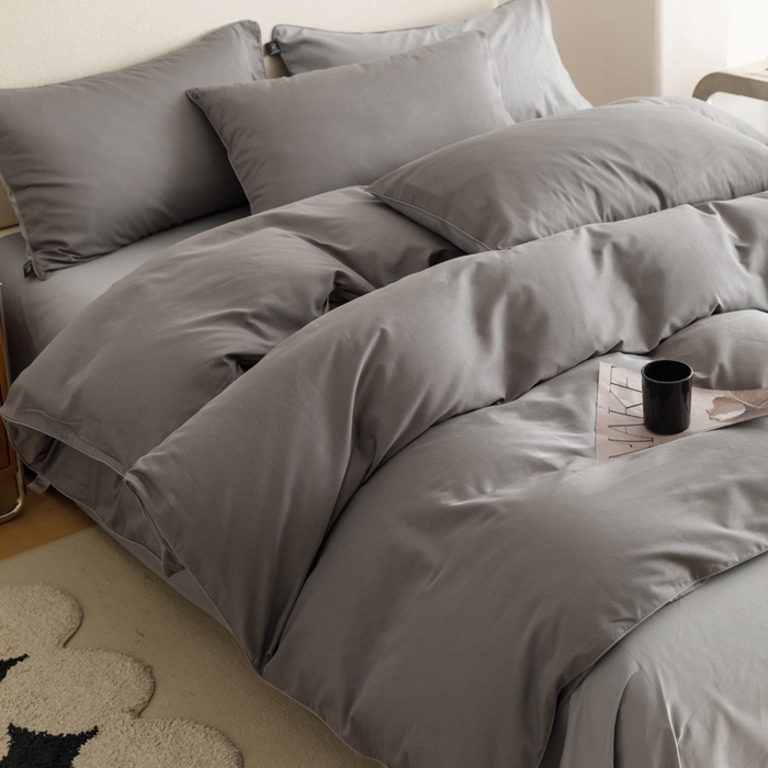 91家纺网 家纺一手货源 找家纺 涵宸家纺 2024新款40支全棉希腊麻绳款四件套 希腊（石灰+银灰）