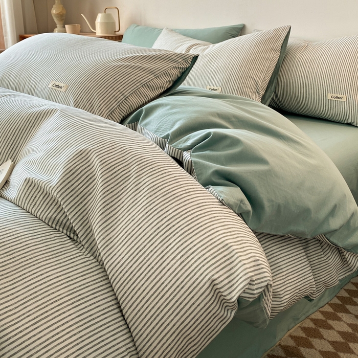 91家纺网 家纺一手货源 找家纺 涵宸家纺 2024新款40支全棉赛迪印花款四件套 雨果