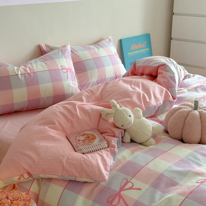 91家纺网 家纺一手货源 找家纺 时年家纺 2024新款 热爱生活·全棉系列第四期（充值会员优惠5元） 蝴蝶结