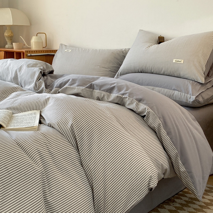 91家纺网 家纺一手货源 找家纺 涵宸家纺 2024新款40支全棉赛迪印花款四件套 马丁