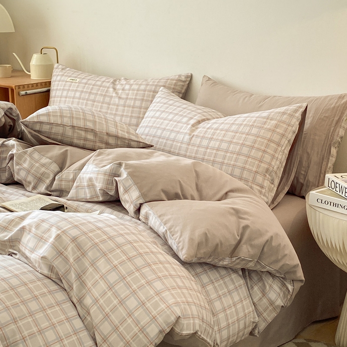 91家纺网 家纺一手货源 找家纺 涵宸家纺 2024新款40支全棉赛迪印花款四件套 达伦