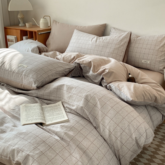 91家纺网 家纺一手货源 找家纺 涵宸家纺 2024新款40支全棉赛迪印花款四件套 马利