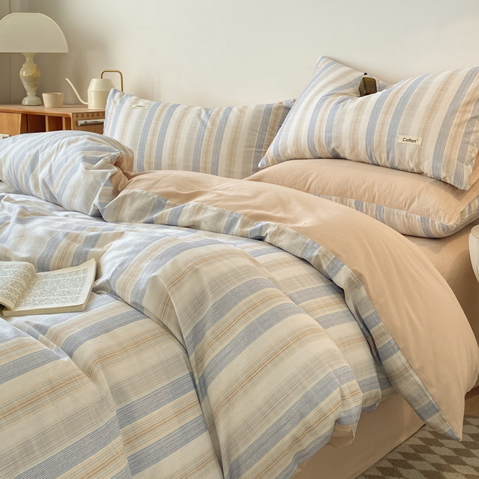 91家纺网 家纺一手货源 找家纺 涵宸家纺 2024新款40支全棉赛迪印花款四件套 艾琳