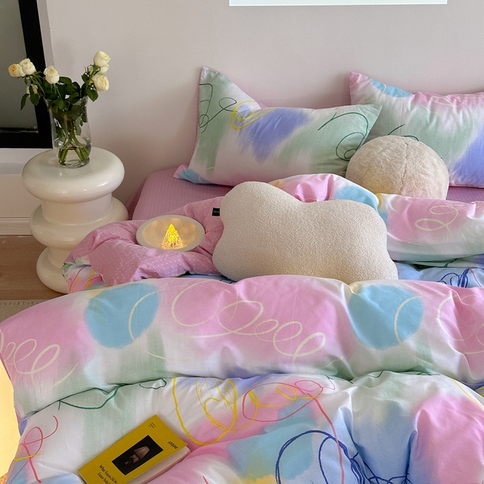 91家纺网 家纺一手货源 找家纺 时年家纺 2024新款 热爱生活·全棉系列第四期（充值会员优惠5元） 多彩