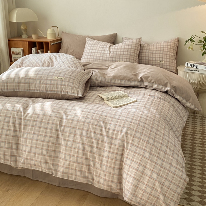 91家纺网 家纺一手货源 找家纺 涵宸家纺 2024新款40支全棉赛迪印花款四件套 达伦