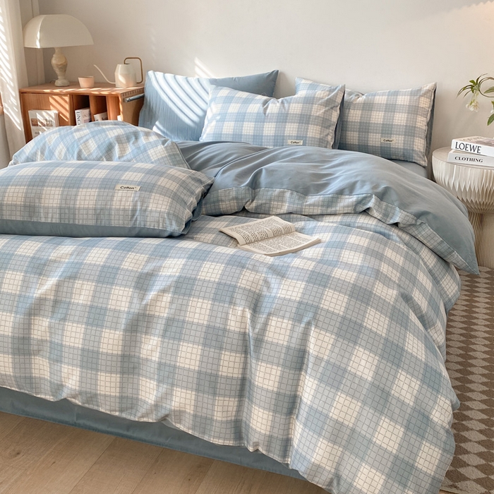 91家纺网 家纺一手货源 找家纺 涵宸家纺 2024新款40支全棉赛迪印花款四件套 凯利