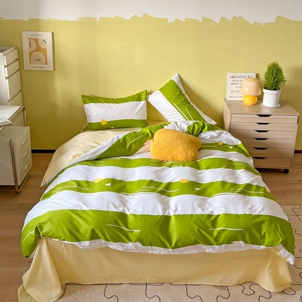 91家纺网 家纺一手货源 找家纺 时年家纺 2024新款 热爱生活·全棉系列第四期（充值会员优惠5元） 心动-绿