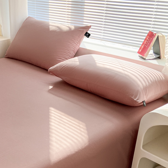 91家纺网 家纺一手货源 找家纺 涵宸家纺 2024新款40支全棉米兰系列-单枕套 枕套-豆其