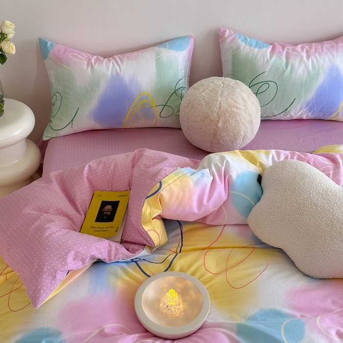 91家纺网 家纺一手货源 找家纺 时年家纺 2024新款 热爱生活·全棉系列第四期（充值会员优惠5元） 多彩