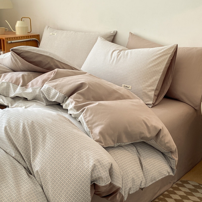 91家纺网 家纺一手货源 找家纺 涵宸家纺 2024新款40支全棉赛迪印花款四件套 米路